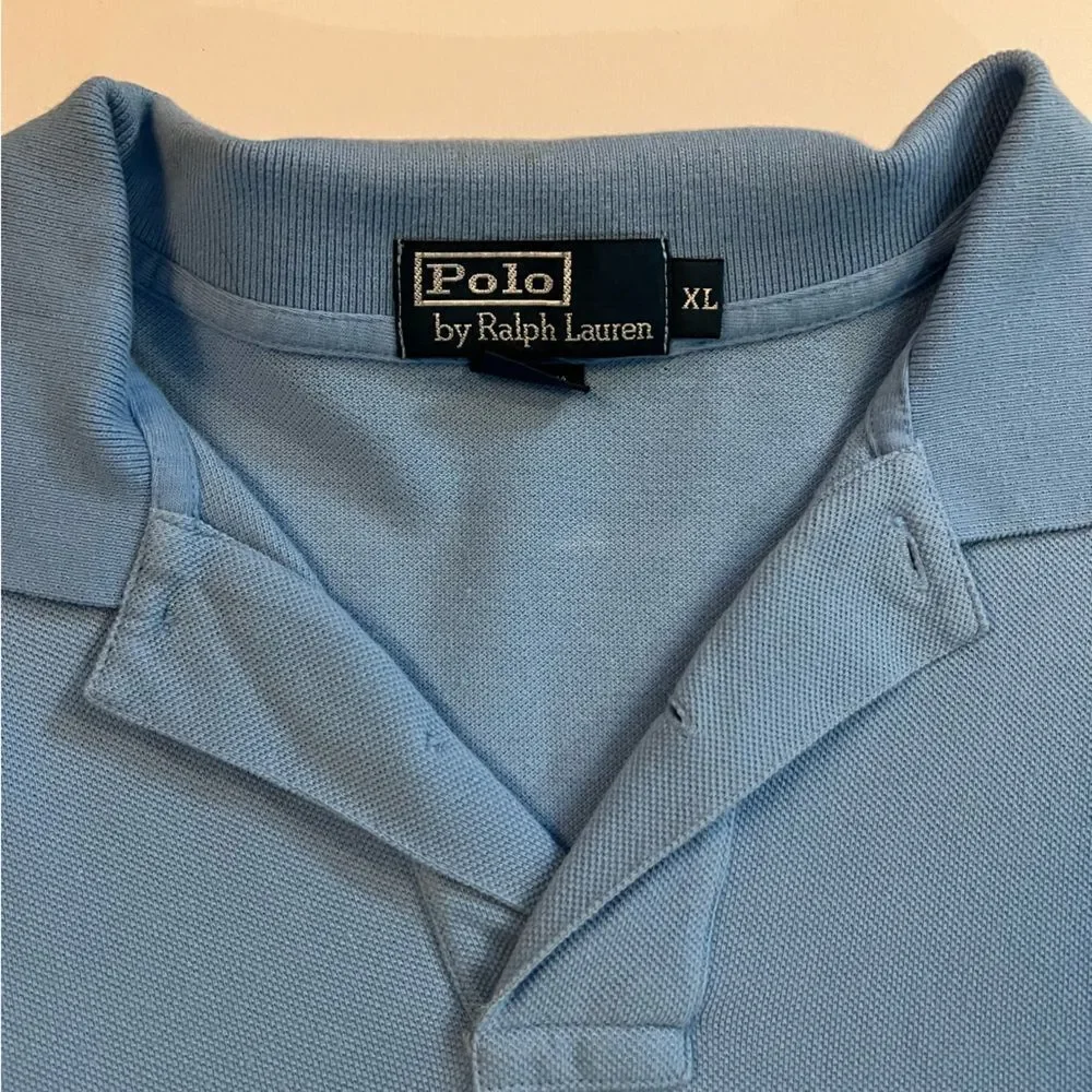 Polo Ralph Lauren Men’s Short Sleeve Polo Blue and Yellow